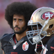 Colin Kaepernick of the San Francisco 49ers looks on from the sidelines against the Arizona Cardinals during their NFL football game at Levi’s Stadium in Santa Clara, Calif., on Oct. 6, 2016.
Thearon W. Henderson/Getty Images
